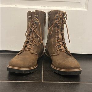 Teva Rowena Brown Leather Women's Lace Up Boots *see size description*
